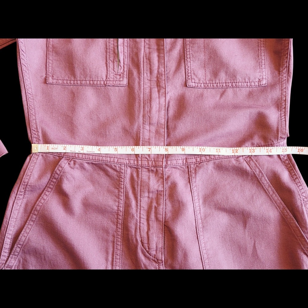 Outerknown‎ NWT Station Jumpsuit XS Dusty Pink Rose Organic Cotton Linen - Picture 9 of 13